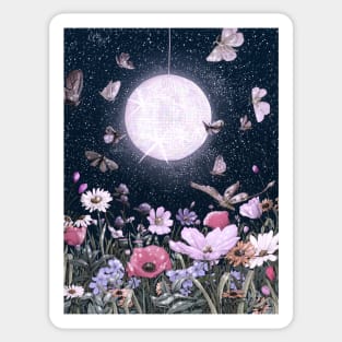 Midnight Disco Garden Party Sticker